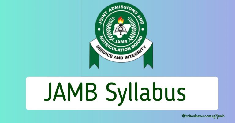 JAMB Syllabus (Download Guide)