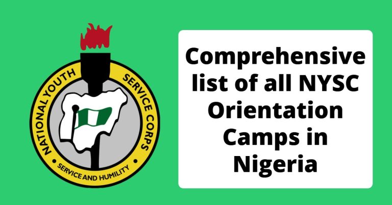 List of All 37 NYSC Orientation Camps in Nigeria